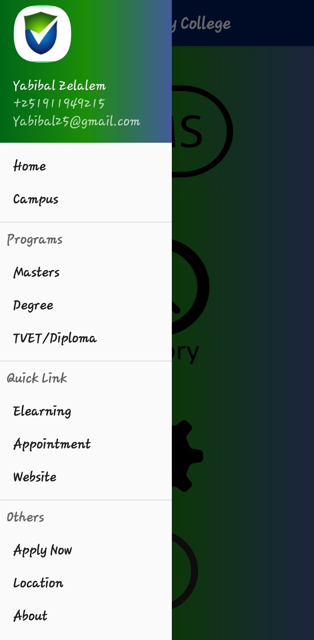 University Android Mobile Application