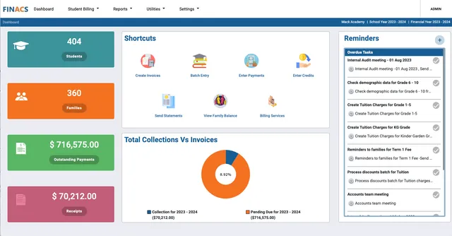 Finance and Student Billing System