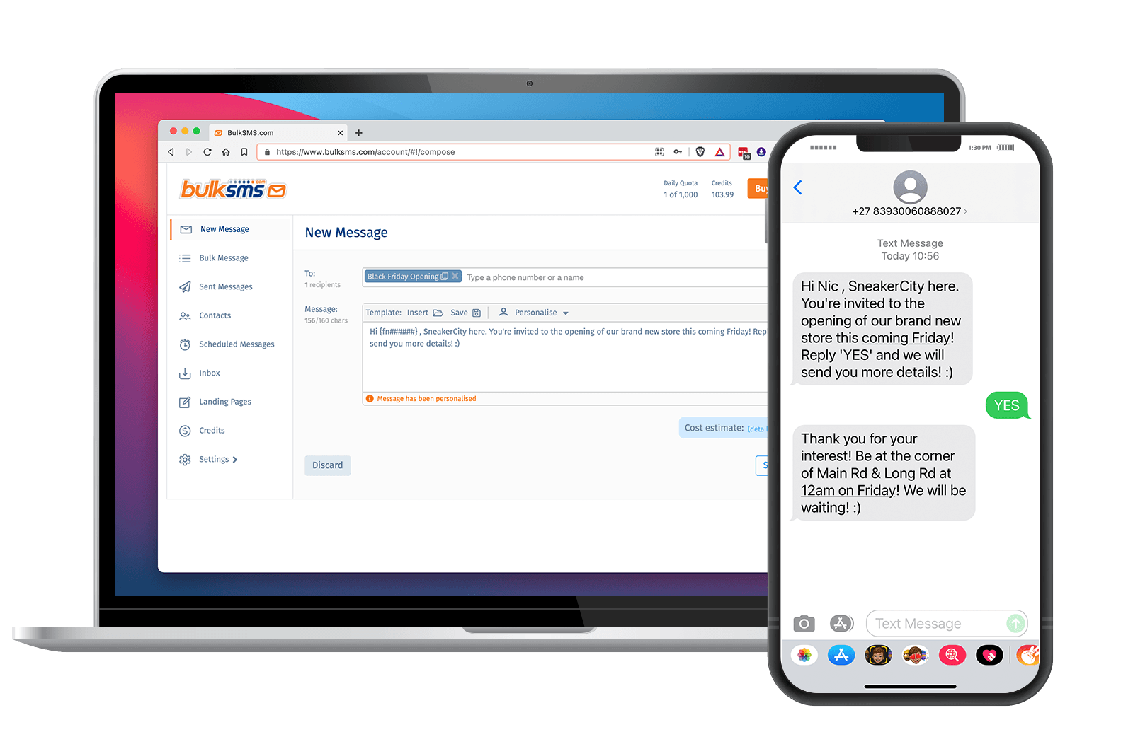 Bulk SMS Communication Platform
